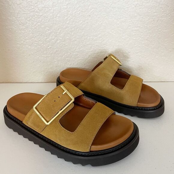 Zadig & Voltaire Alpha Cecilia real suede Sandal in Brown Suede. 40/8.5-9 - Picture 9 of 14